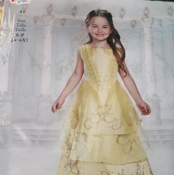 Disney Beauty and the Beast Dress Costume S(4-6X) - Picture 1 of 4